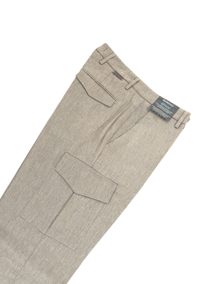 PANTALONE TASCA AMERICA COLOR BEIGE - immagine 2