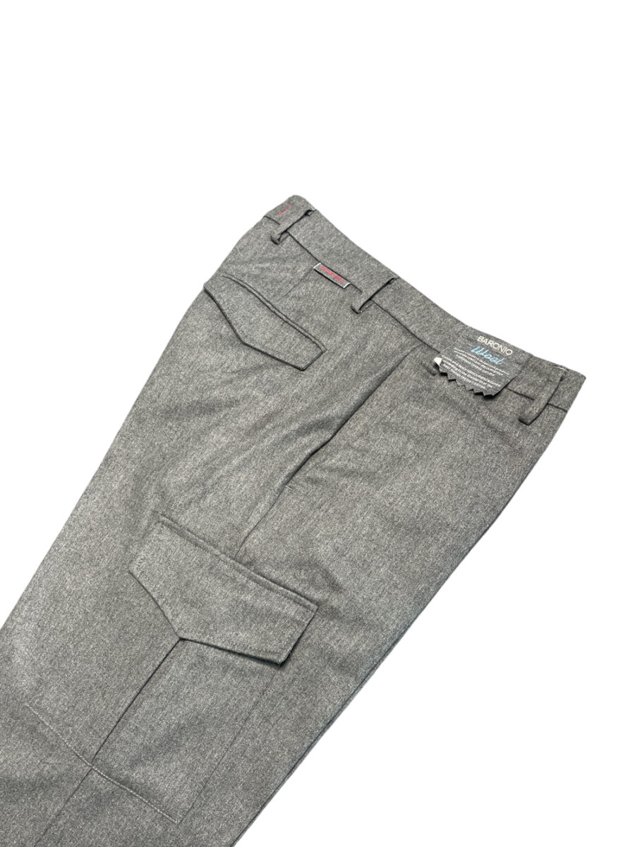 PANTALONE TASCA AMERICA COLOR GRIGIO MEDIO - immagine 2
