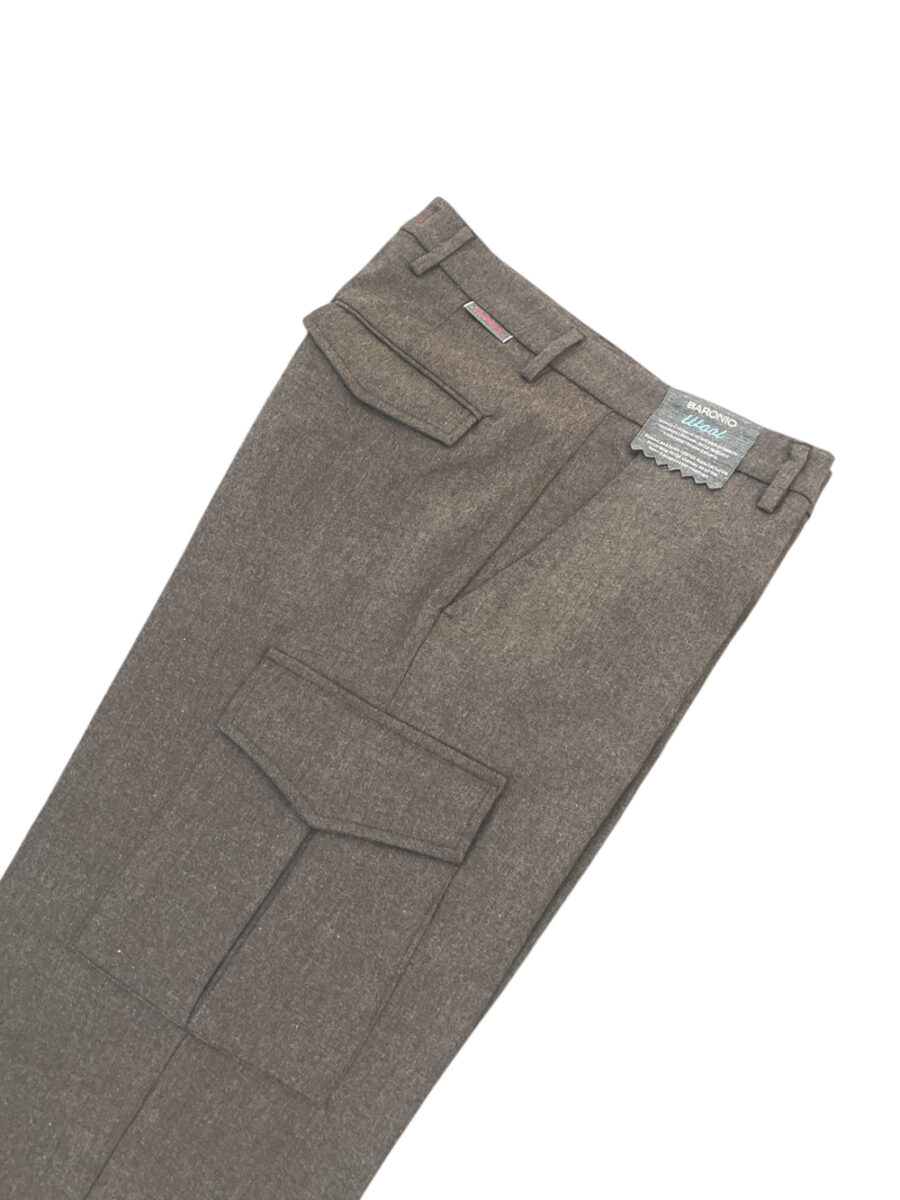 PANTALONE TASCA AMERICA COLOR TORTORA - immagine 3