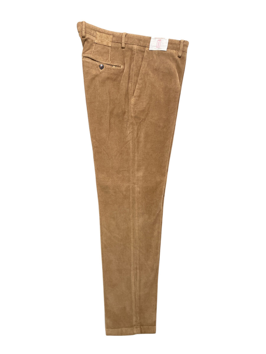 PANTALONE CHINO IN VELLUTO DIAGONALE COLOR BISCOTTO