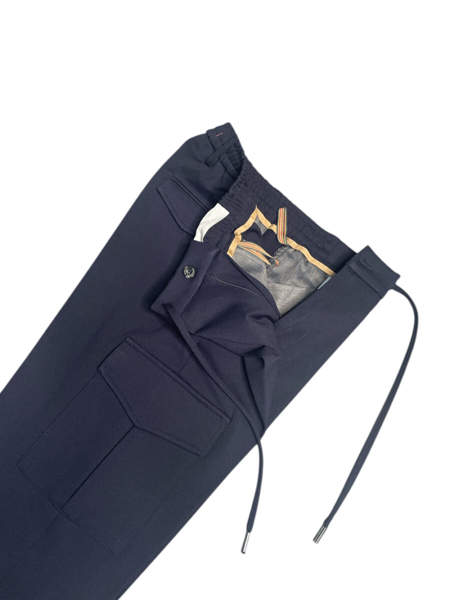 PANTALONE TASCA AMERICA COLOR BLU SCURO - immagine 3