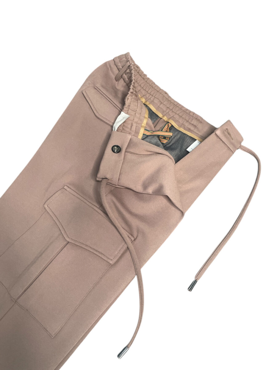 PANTALONE TASCA AMERICA COLOR TORTORA - immagine 2