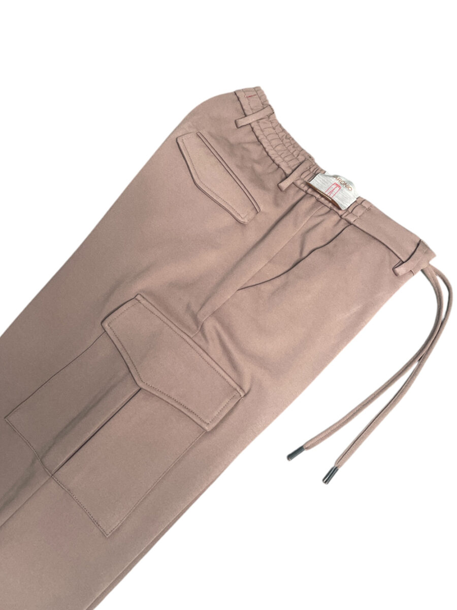 PANTALONE TASCA AMERICA COLOR TORTORA - immagine 3