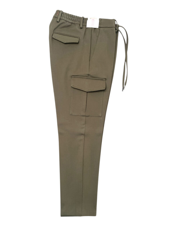 PANTALONE TASCA AMERICA COLOR VERDE MILITARE