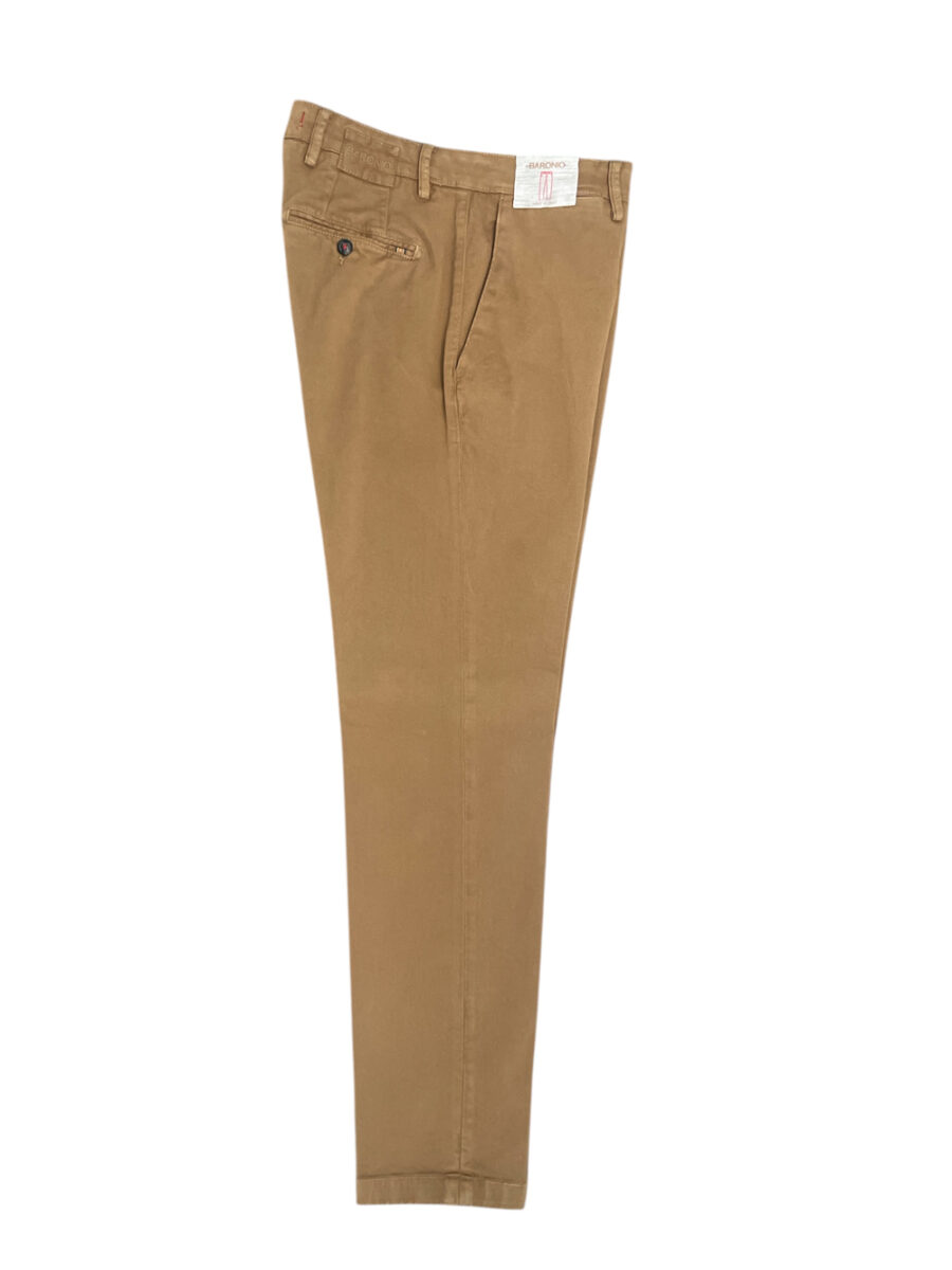 PANTALONE TASCA AMERICA IN GABARDINE REGULAR FIT COLOR BISCOTTO