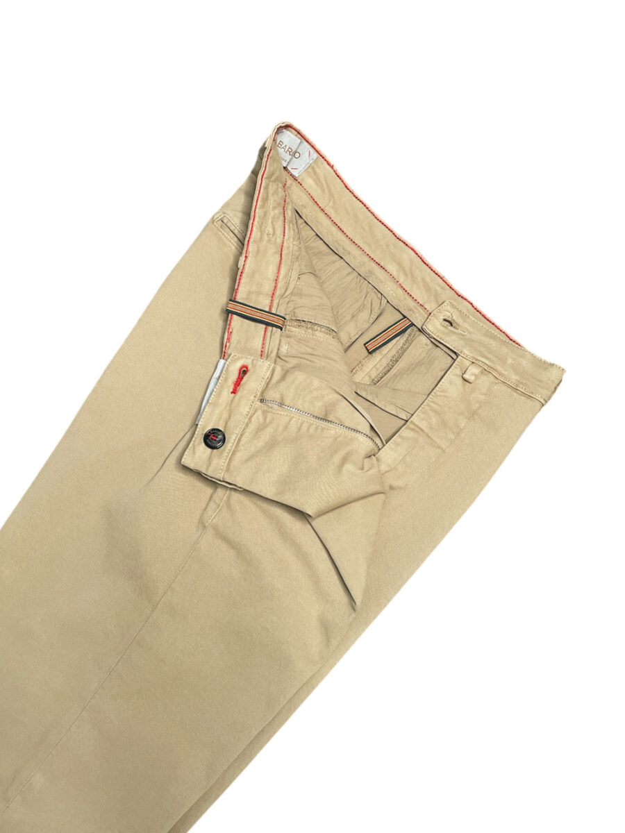 PANTALONE TASCA AMERICA IN GABARDINE REGULAR FIT COLOR FANGO - immagine 3