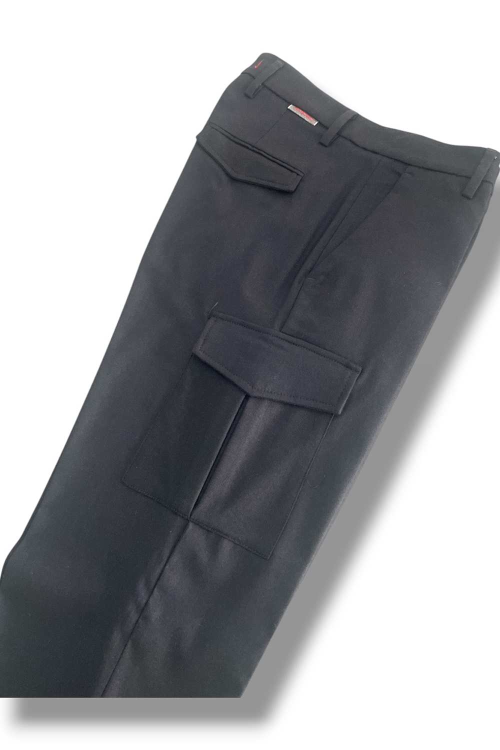 Pantalone cargo in lana Comfort fit color blu scuro - immagine 5