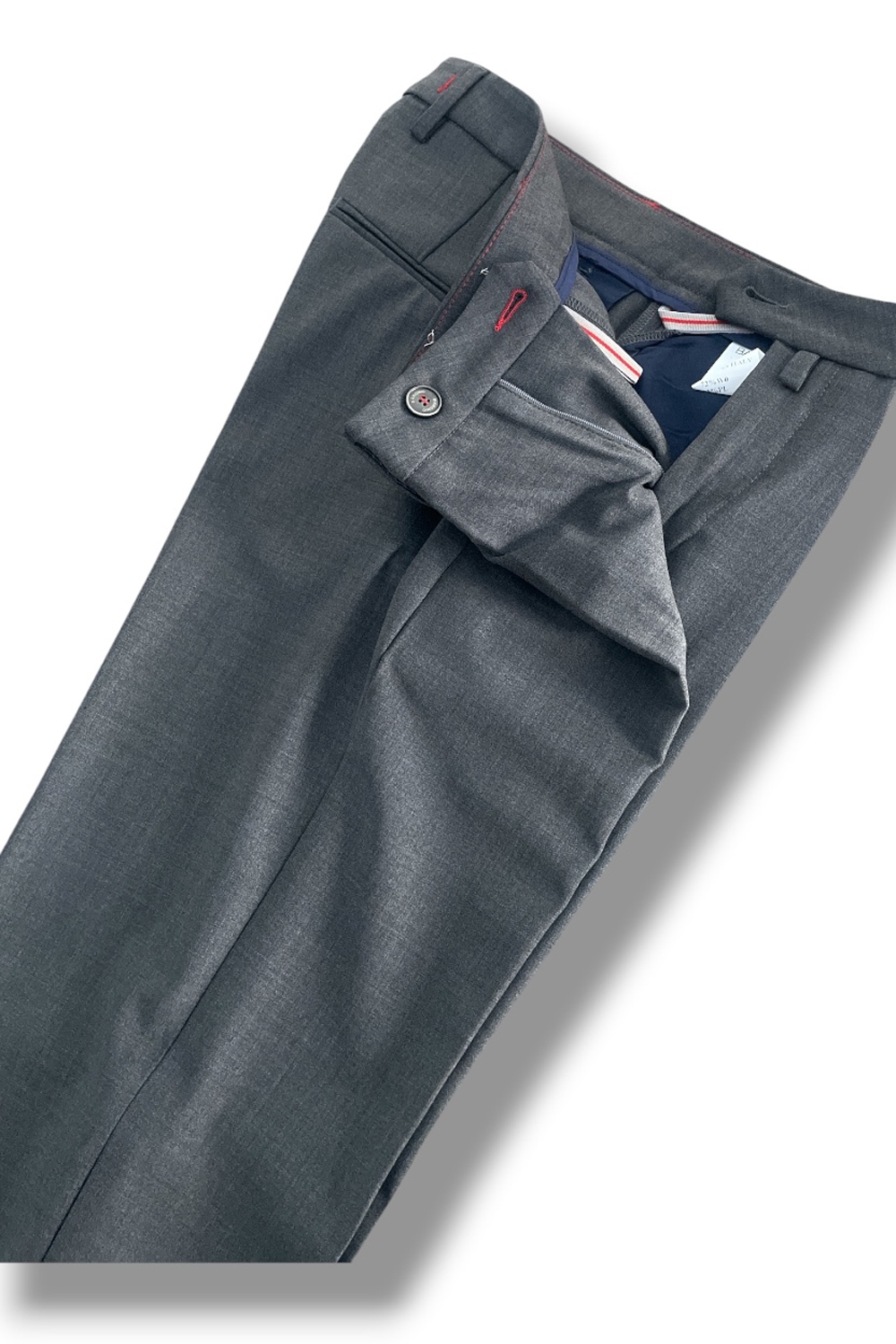 Pantalone Slim fit in tasmania color grigio scuro - immagine 5