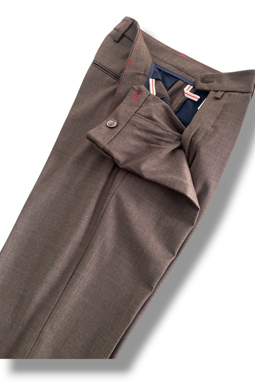Pantalone Slim fit in tasmania color moro - immagine 5