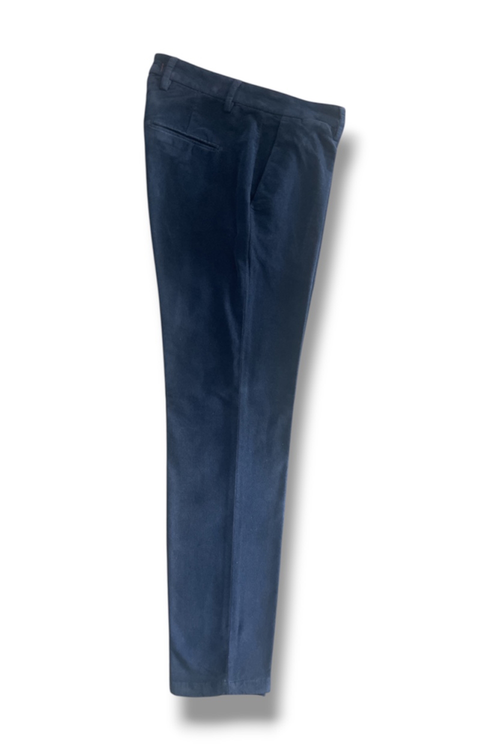 Pantalone in velluto diagonale Slim fit color blu scuro - immagine 3