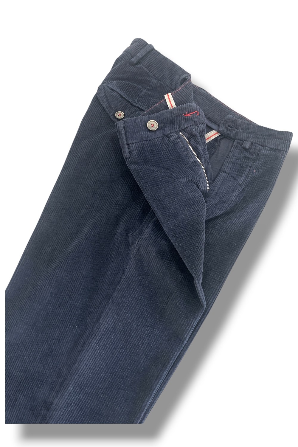 Pantalone tasca america con pattine su retro Comfort fit color blu scuro - immagine 5