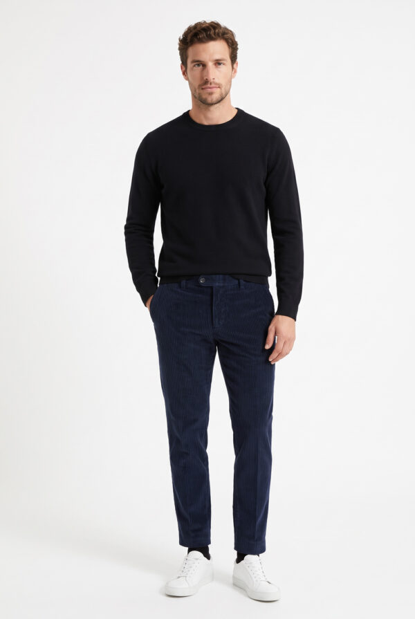 Pantalone in velluto rocciatore Regular fit color blu scuro