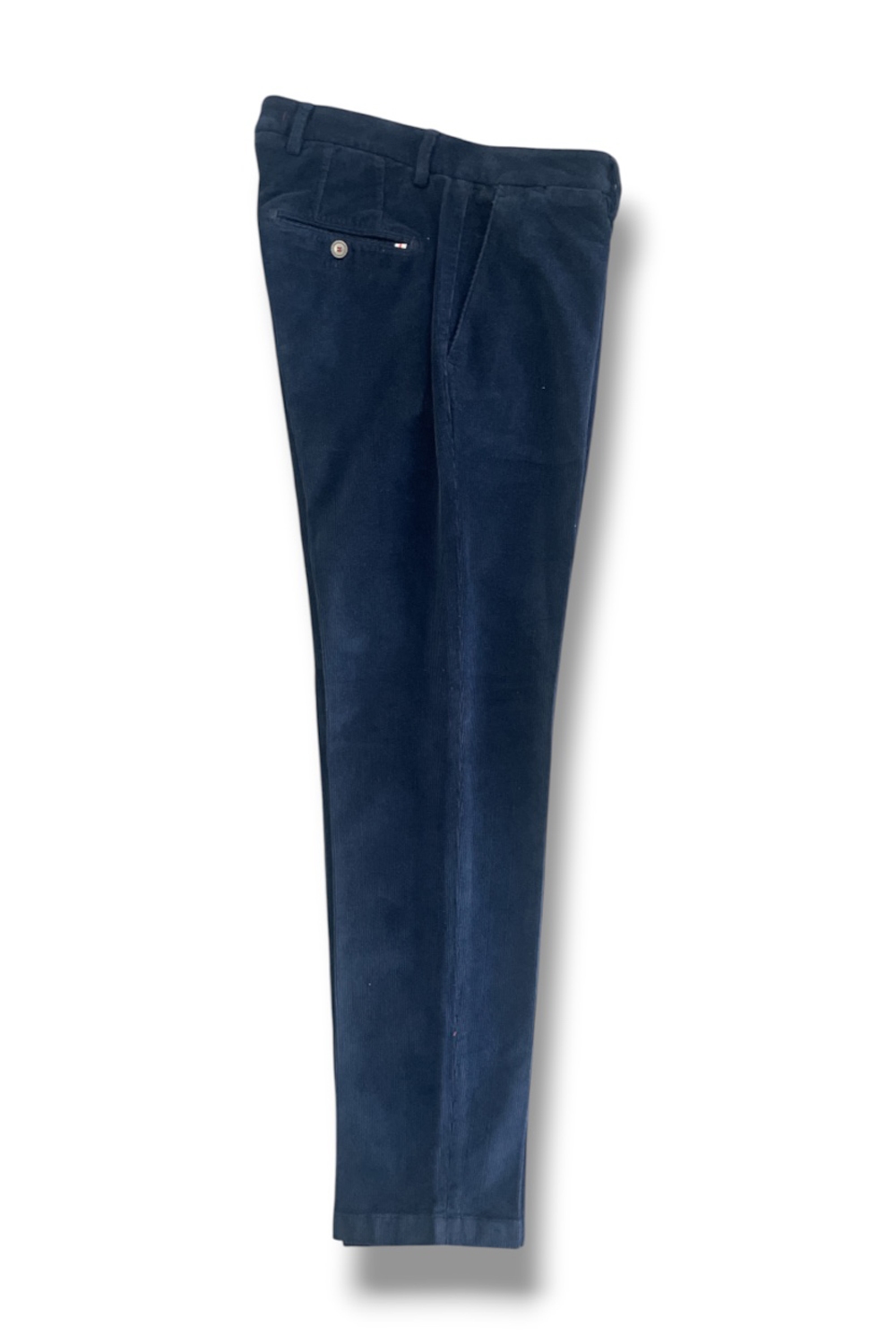 Pantalone in velluto 1000 righe Regular fit color blu scuro - immagine 3