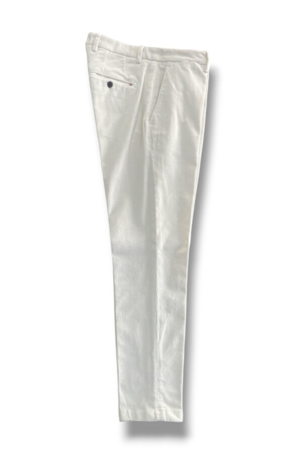 Pantalone in velluto 1000 righe Regular fit color panna