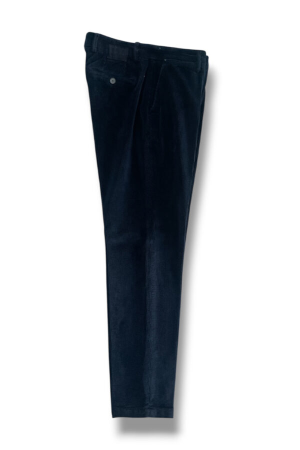 Pantalone in velluto a righe Regular fit color blu scuro