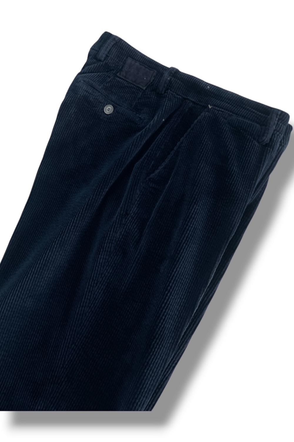 Pantalone in velluto a righe Regular fit color blu scuro - immagine 2
